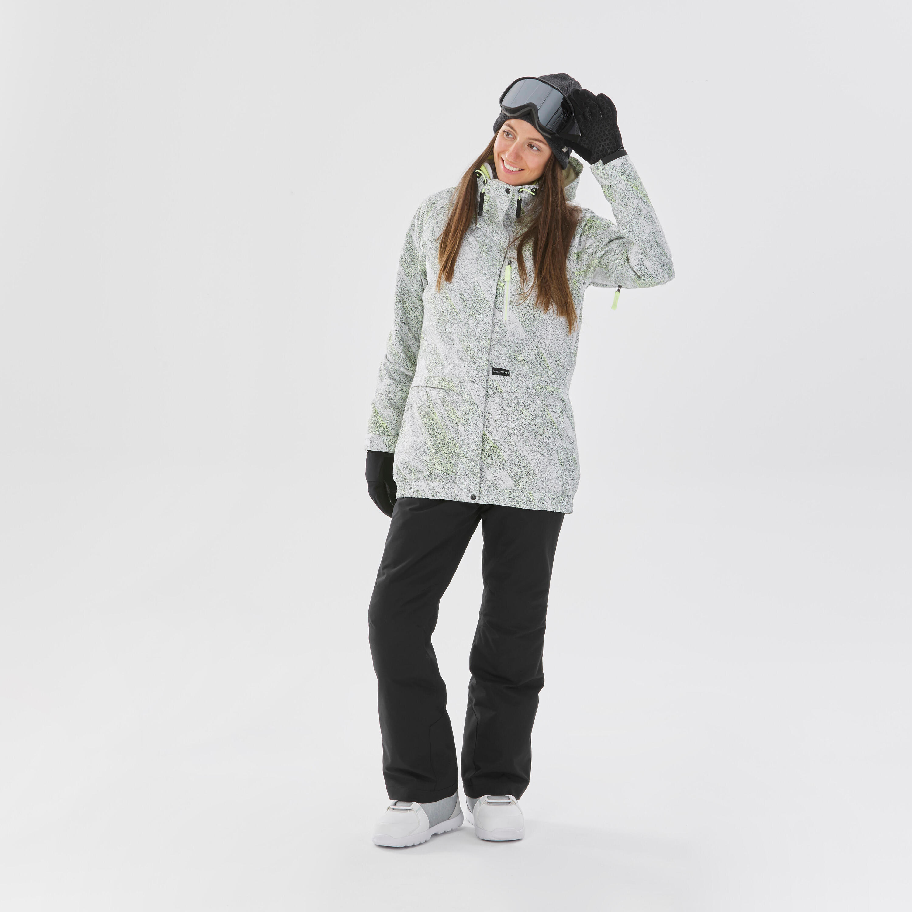 Women's Snowboard Jacket - SNB 100 White 2/18