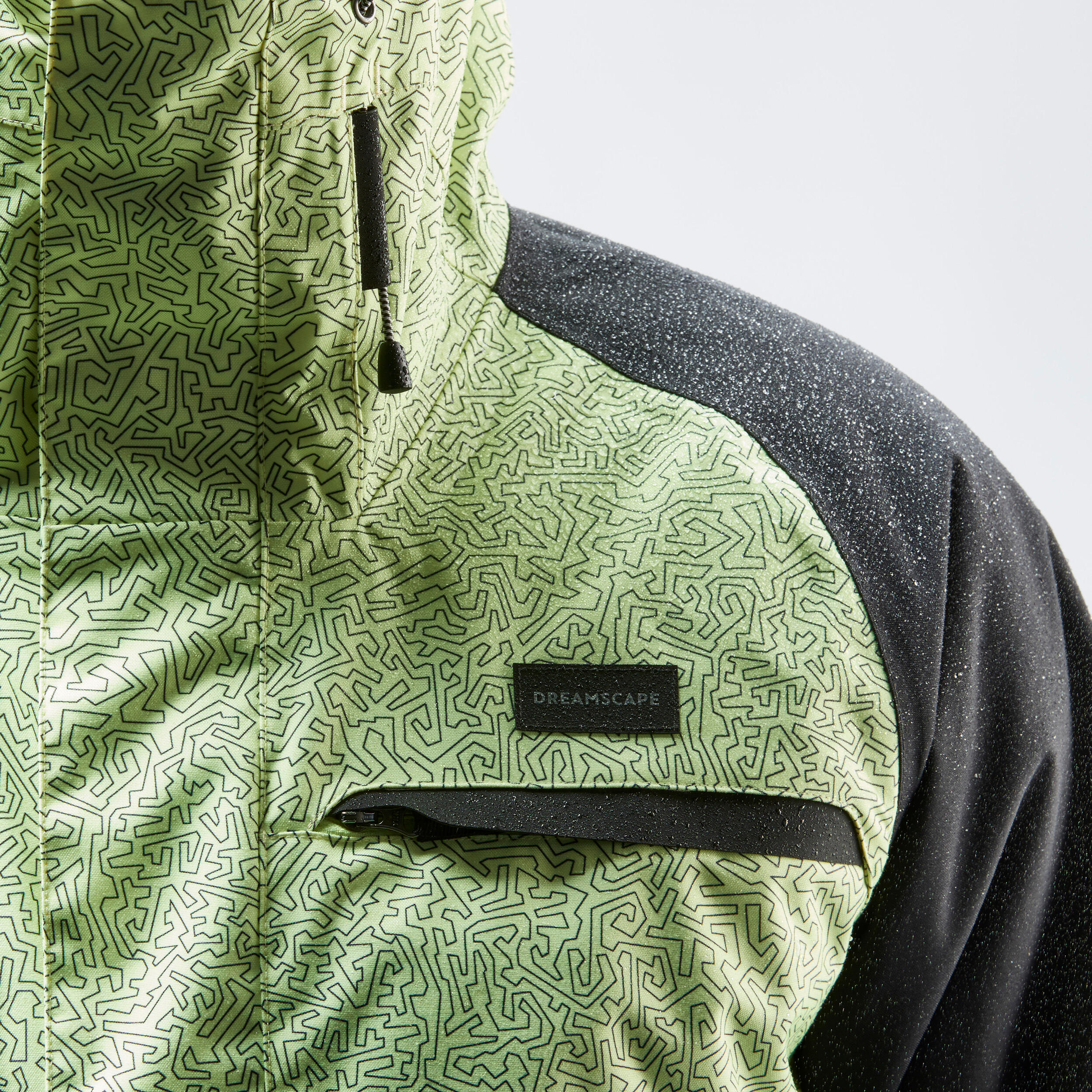 Giacca snowboard uomo SNB100 gialla e nera 12/13