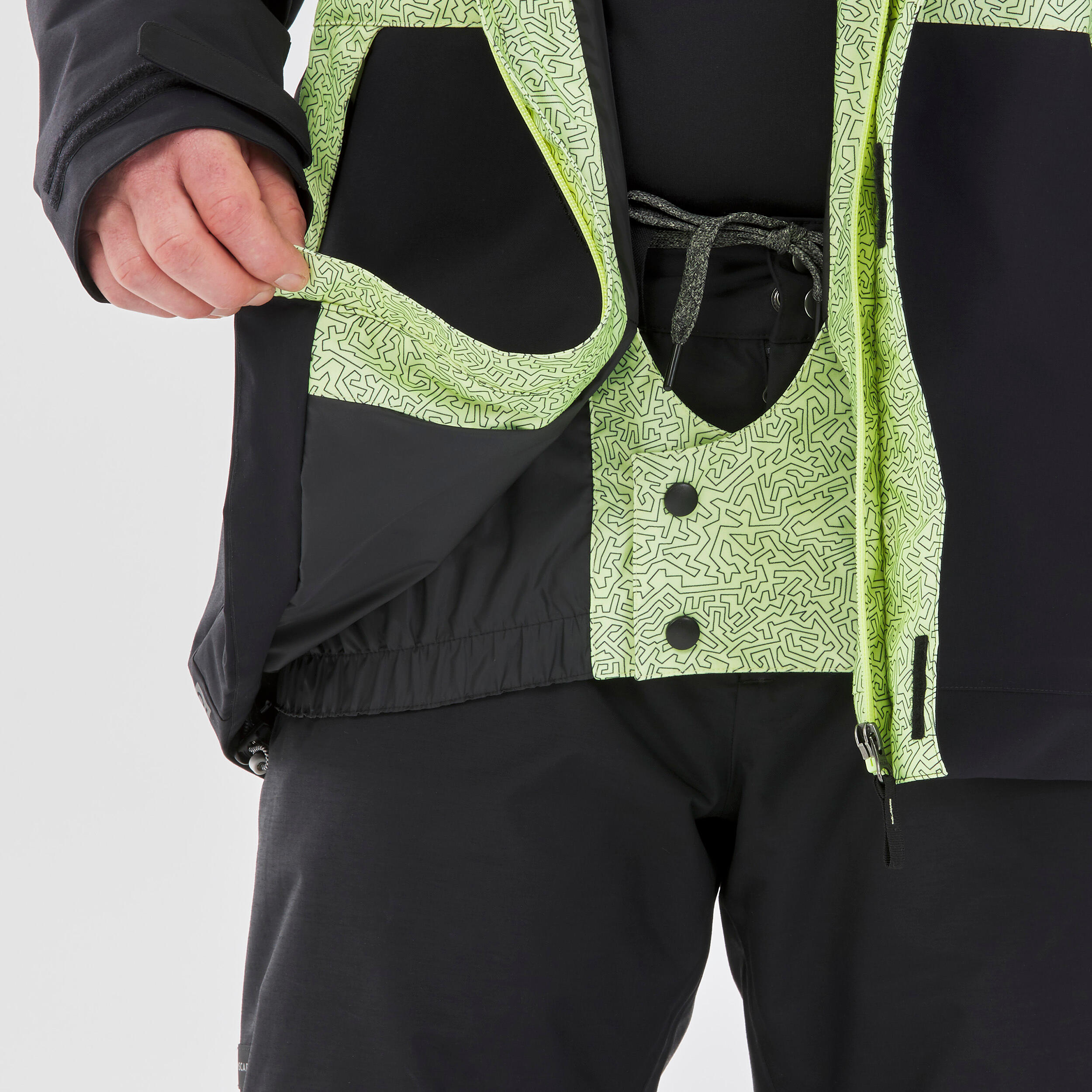 Giacca snowboard uomo SNB100 gialla e nera 8/13