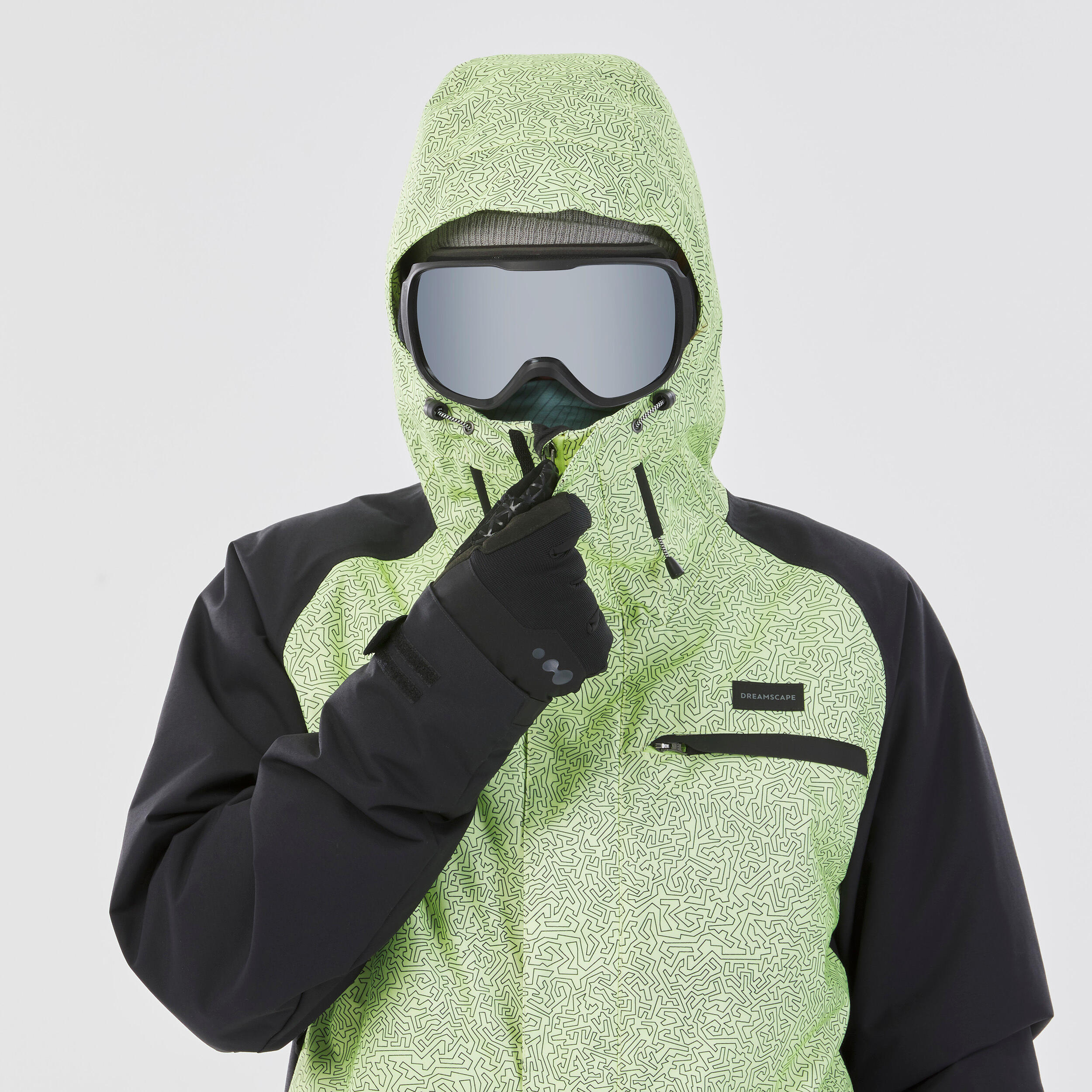 Giacca snowboard uomo SNB100 gialla e nera 5/13