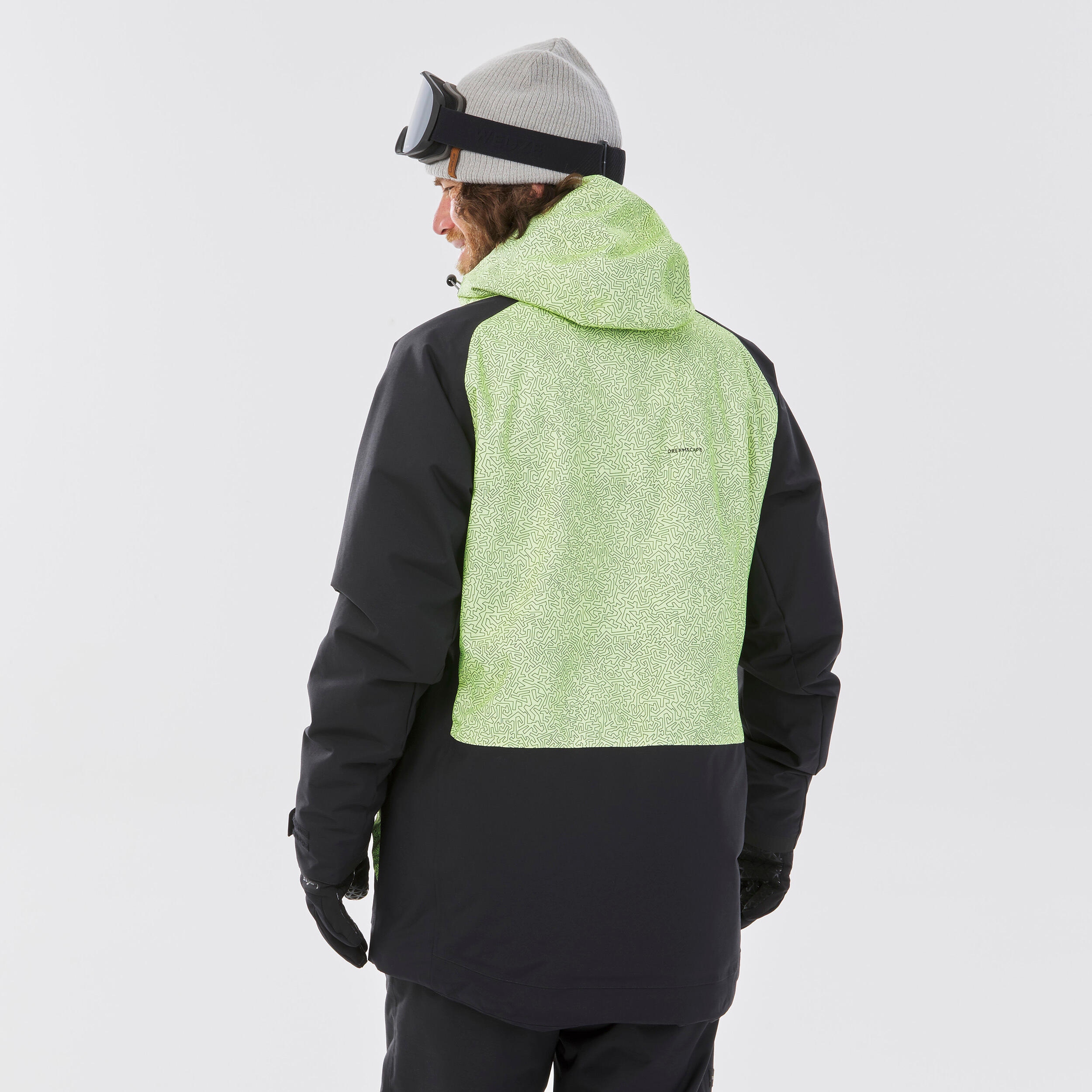 Giacca snowboard uomo SNB100 gialla e nera 4/13