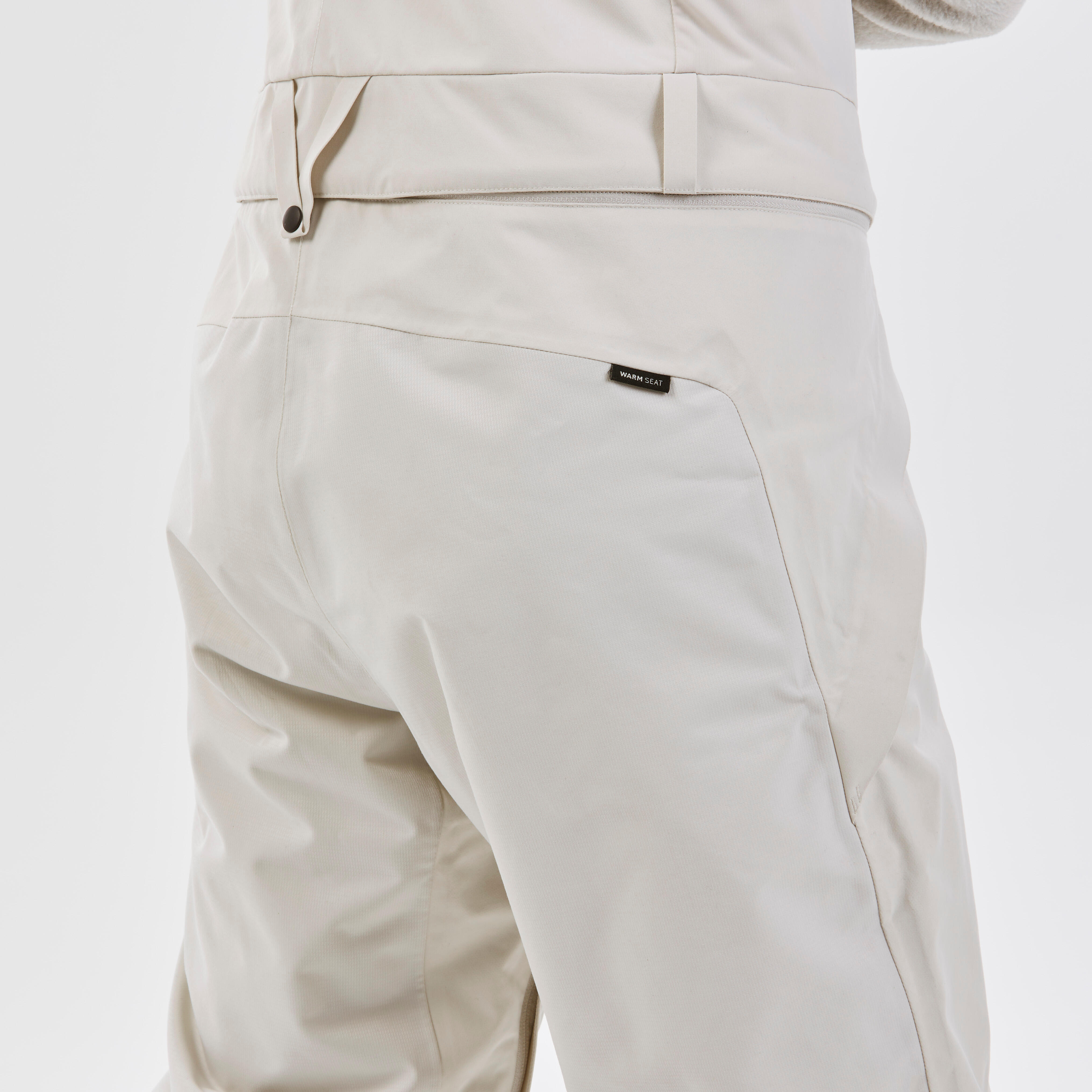 Women's waterproof snowboard overalls, SNB BIB 900 beige