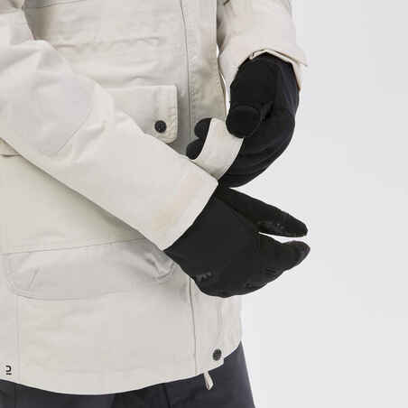 Moteriška slidinėjimo snieglente striukė „SNB 500“, tinka naudoti su „Ziprotec“