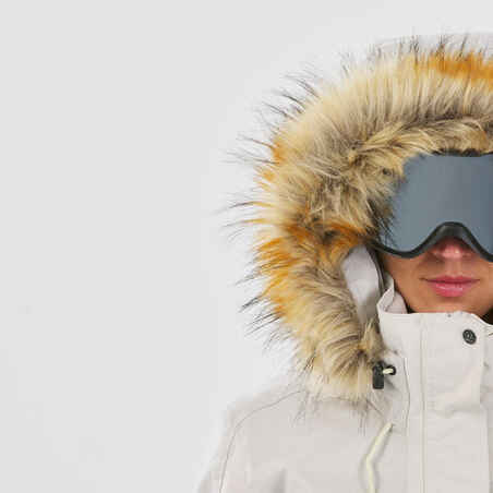 Γυναικείο μπουφάν για snowboard συμβατό με ZIPROTEC SNB 500 - Μπεζ