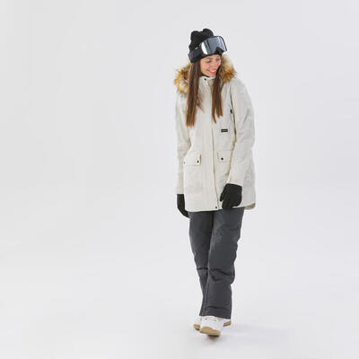 Giacca snowboard/sci donna 500 beige
