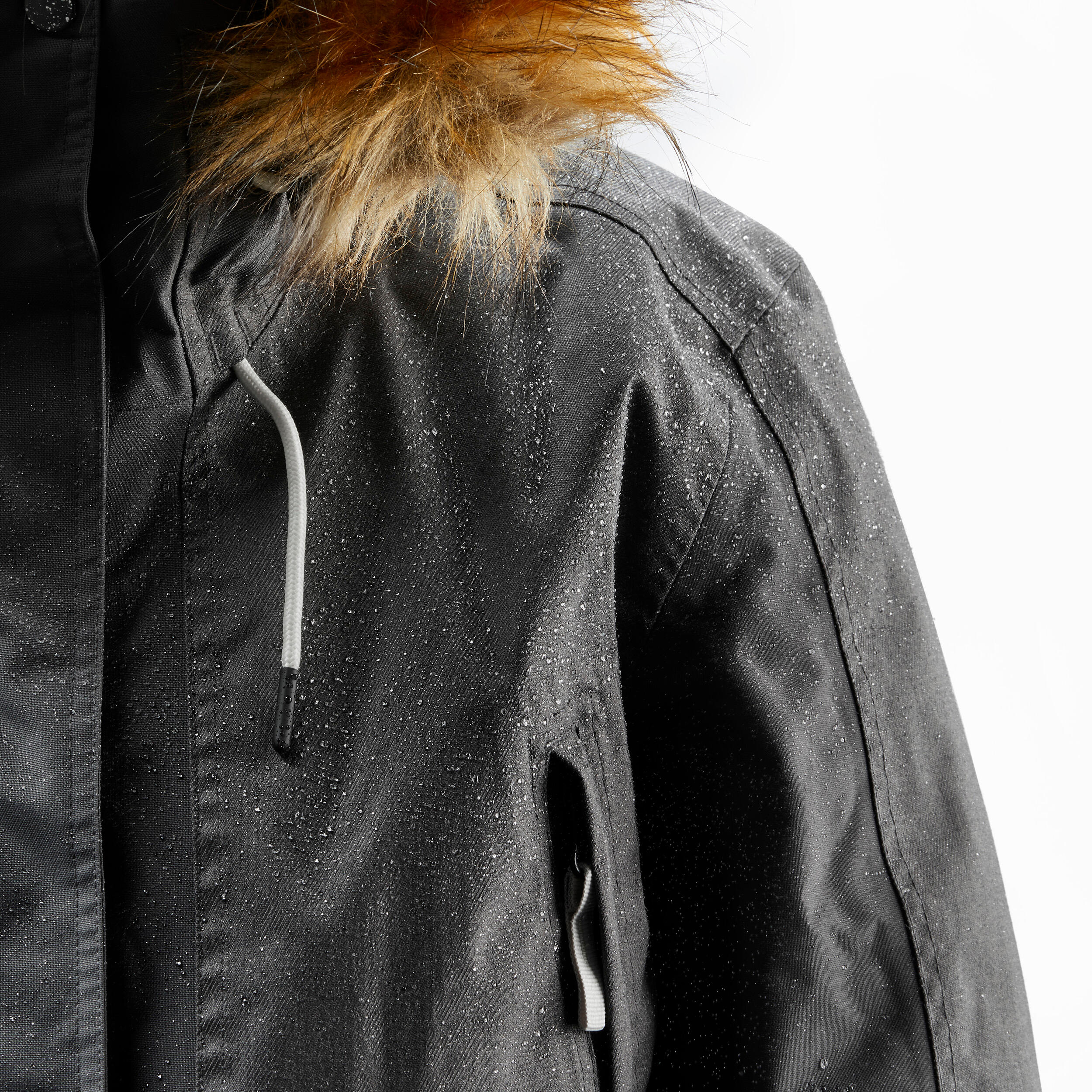 Women’s Snowboard Jacket ZIPROTEC compatible - SNB 500  - grey 18/19