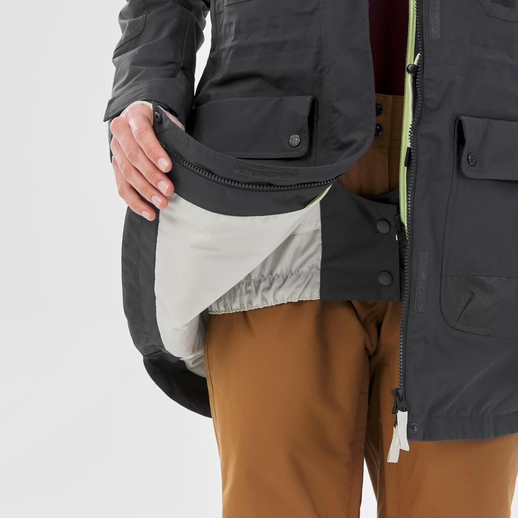 Sieviešu snovborda jaka “SNB 500”, saderīga ar Ziprotec, smilškrāsas
