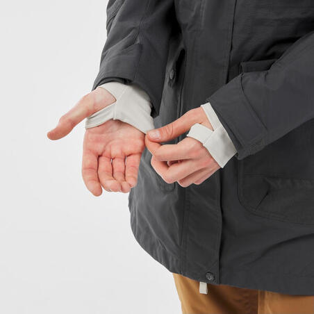 Куртка для сноуборда, совместимая с ZIPROTEC, женская серая SNB 500