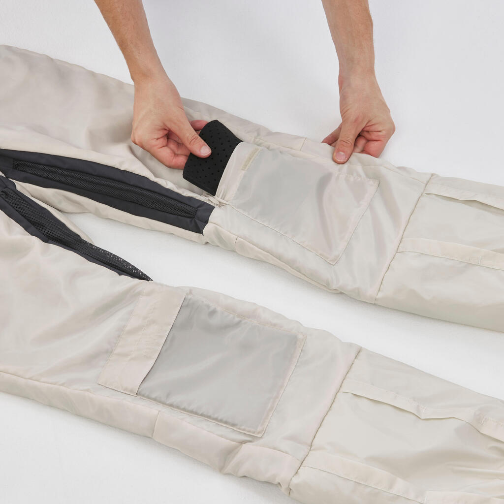 Sive ženske pantalone za snoubording SNB TR 500