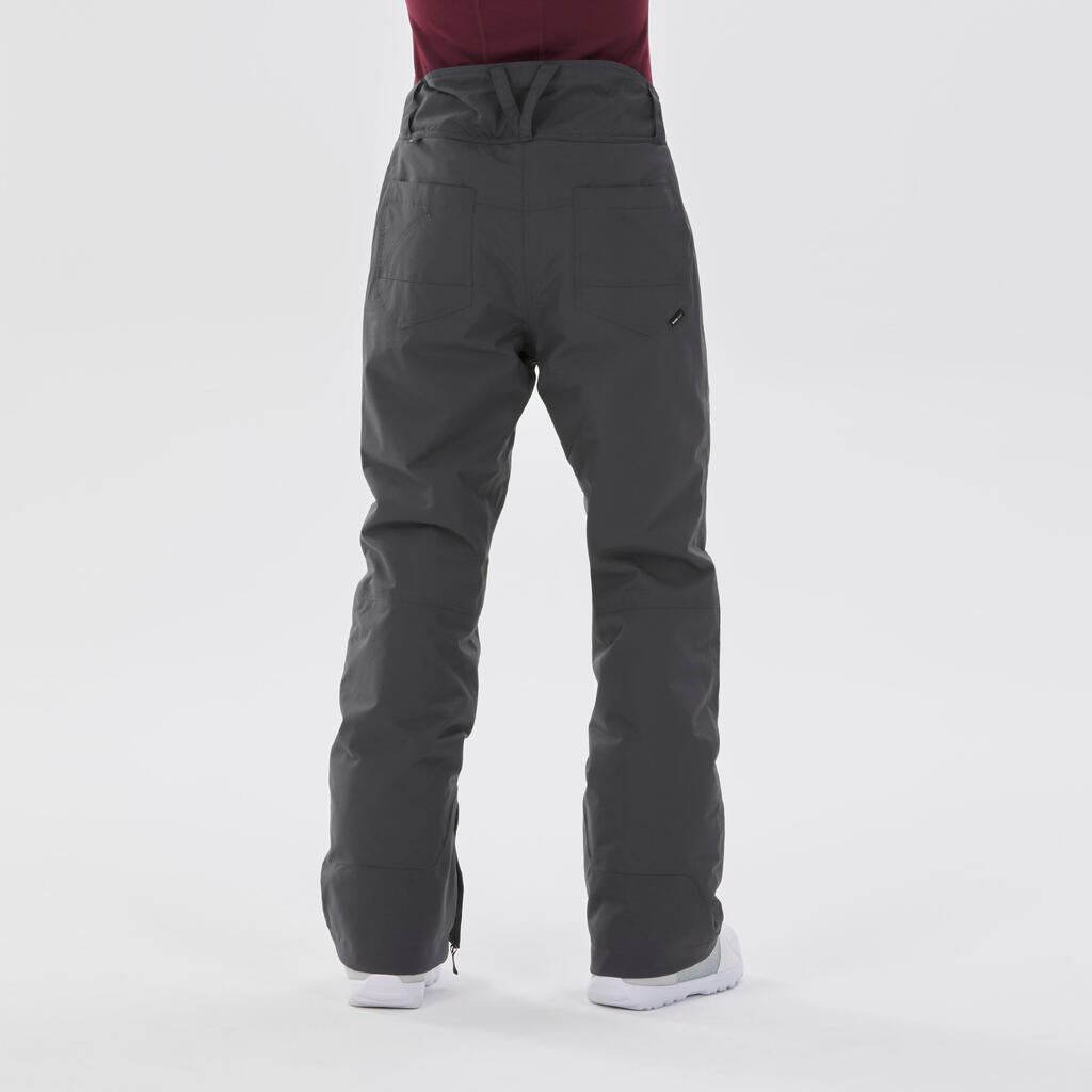 Sive ženske pantalone za snoubording SNB TR 500