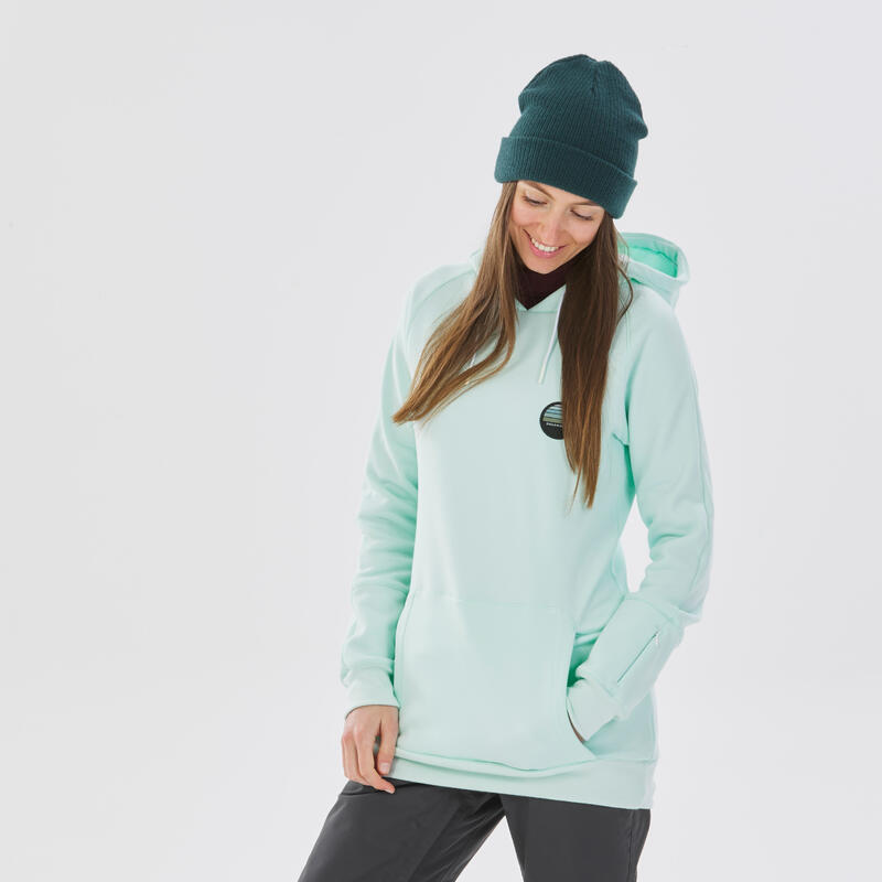 Sudadera con capucha mujer snowboard - SNB HDY verde