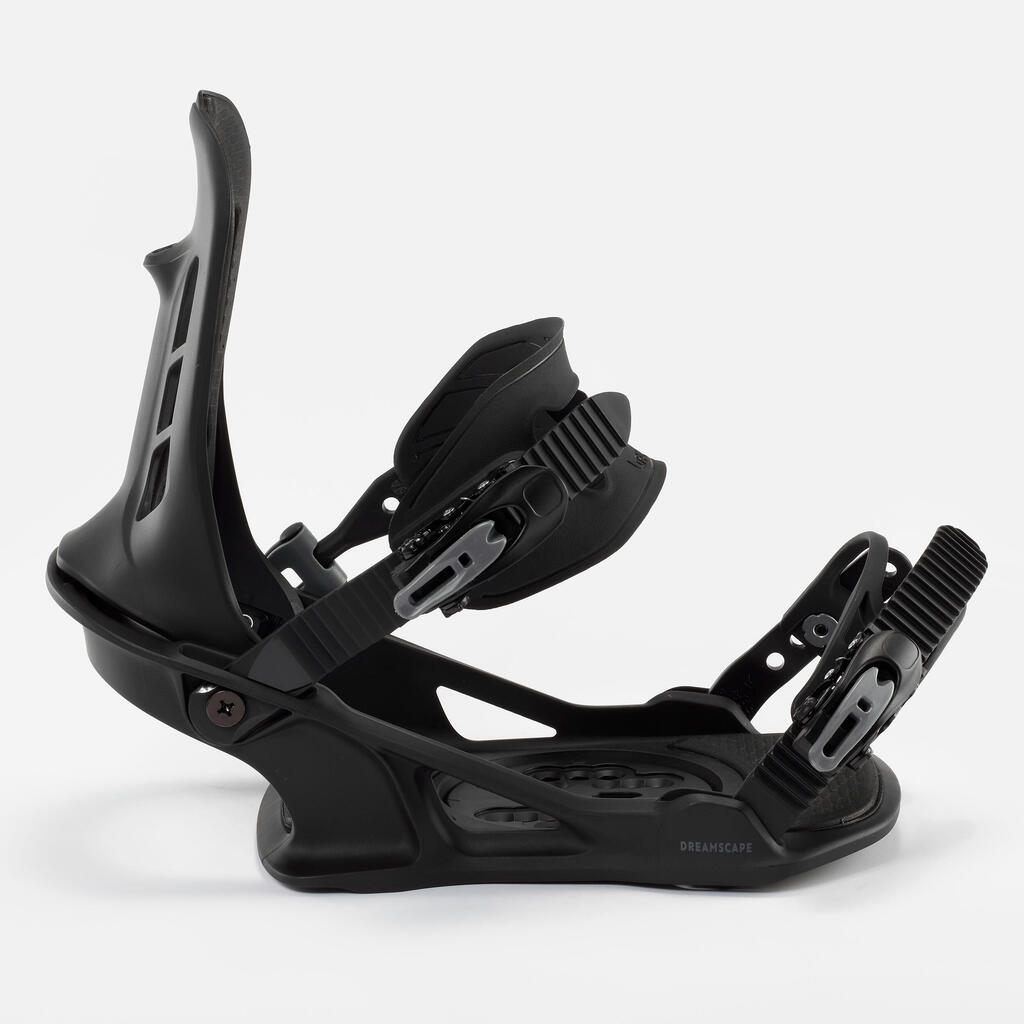 Men's On/Off Piste Snowboard Bindings SNB 100-Black