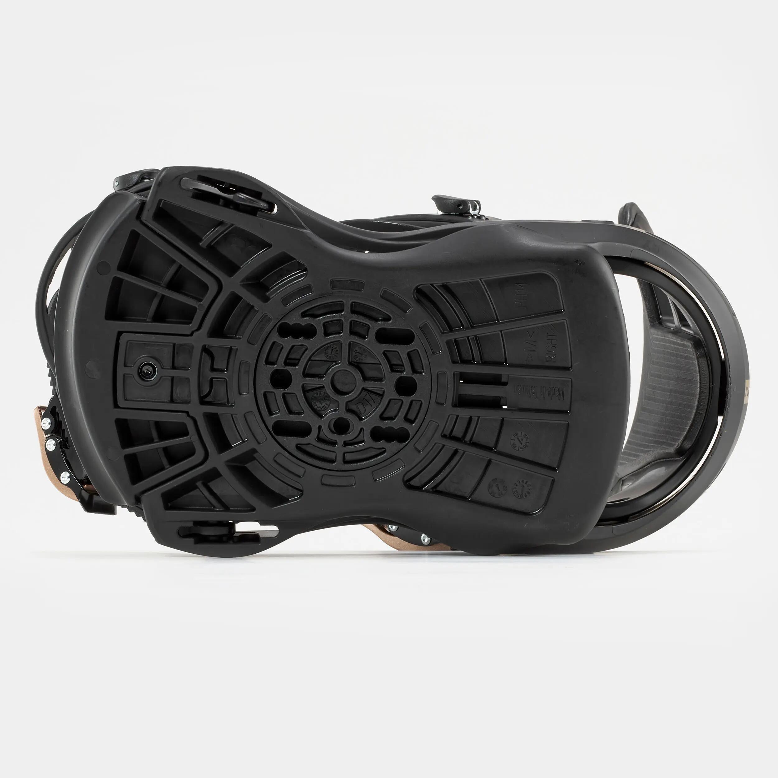 Legături snowboard all mountain/freestyle snb 500 negru, adulți 17/26