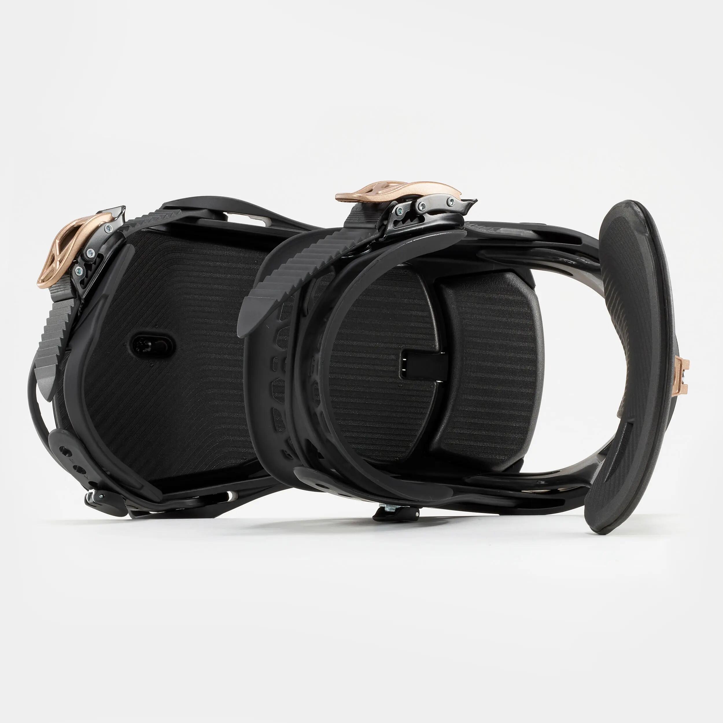 Legături snowboard all mountain/freestyle snb 500 negru, adulți 16/26