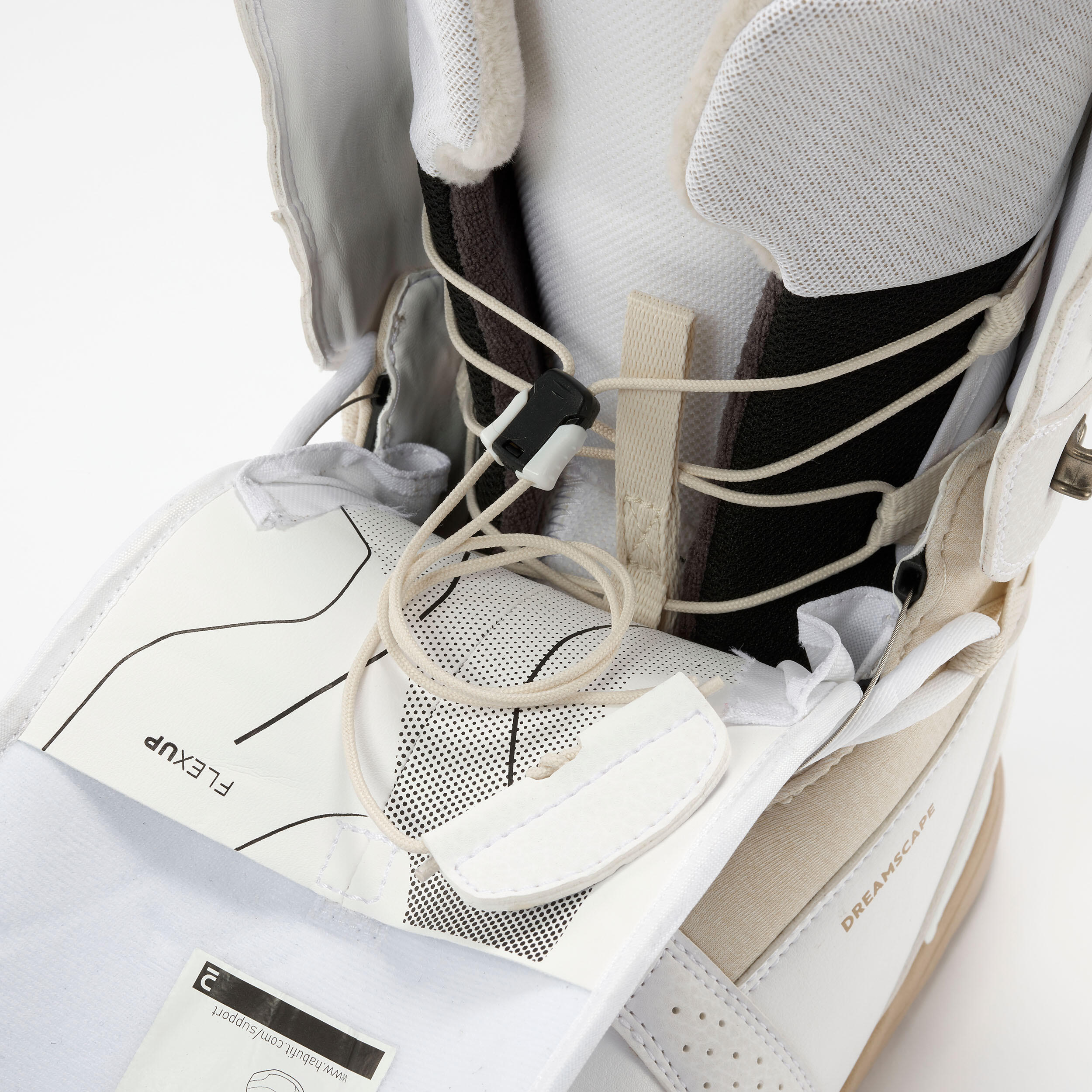Women's hybrid snowboard boots, medium flex - Endzone white 9/14