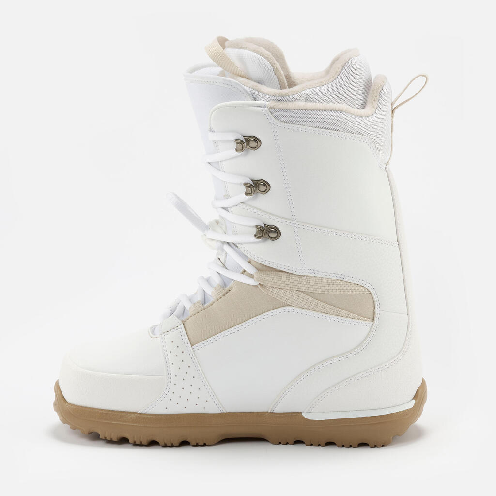 Women's hybrid snowboard boots, medium flex - Endzone white