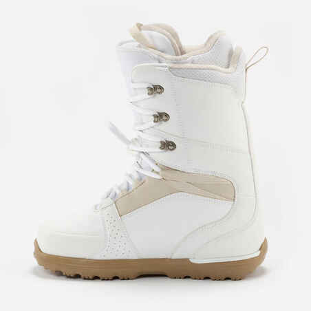 Women's hybrid snowboard boots, medium flex - Endzone white