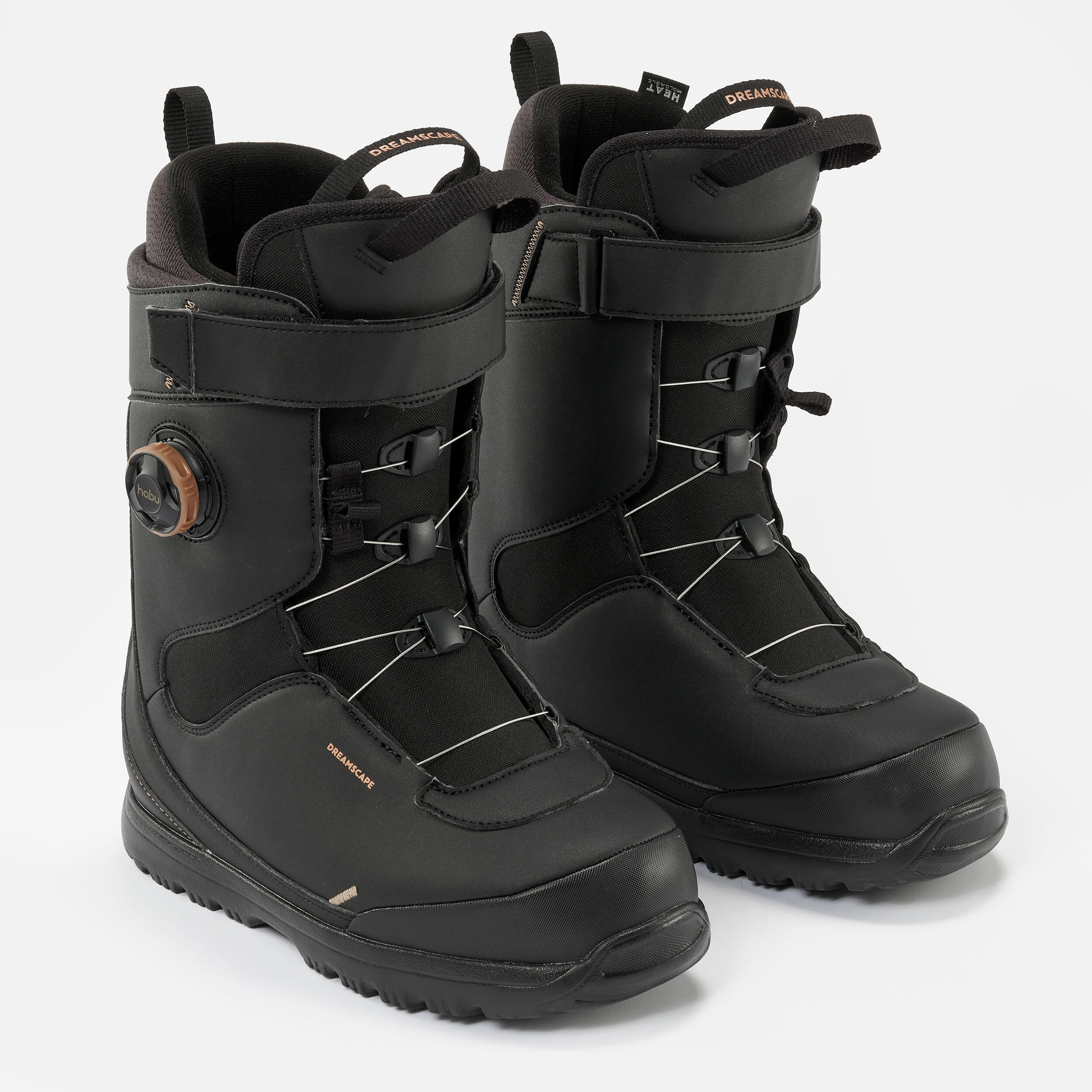 Botas de snowboard all mountain mulher, SNB Allroad 500 preto 2/17