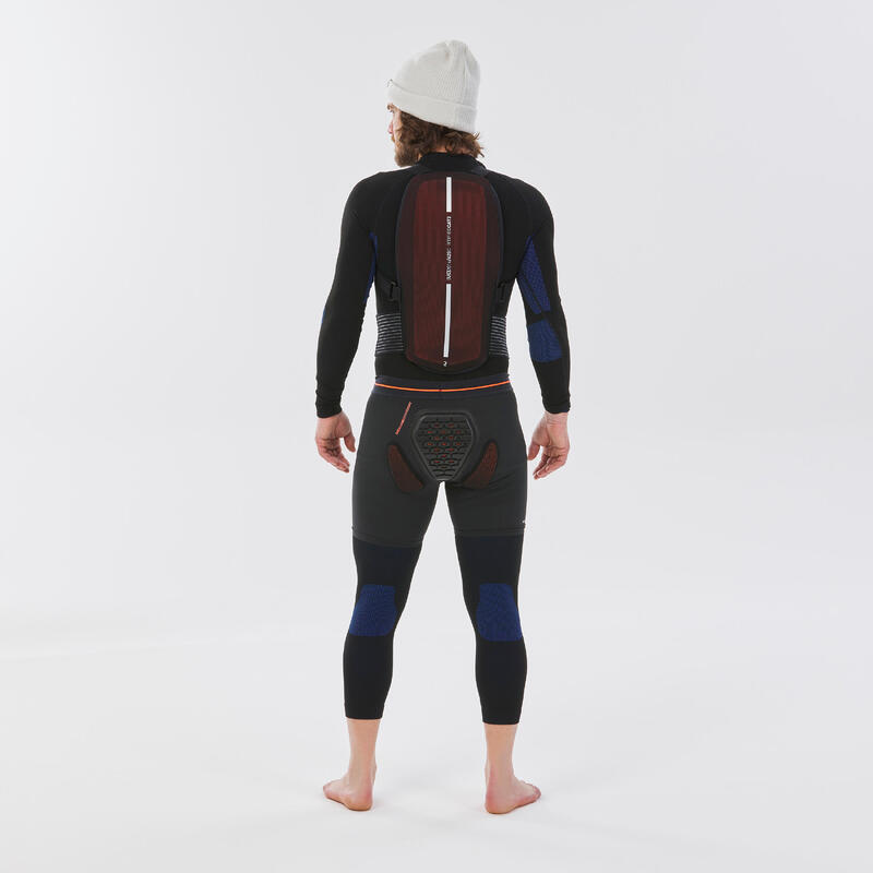 Crashpant voor snowboarden en skiën voor volwassenen/kinderen DSH 100 zwart