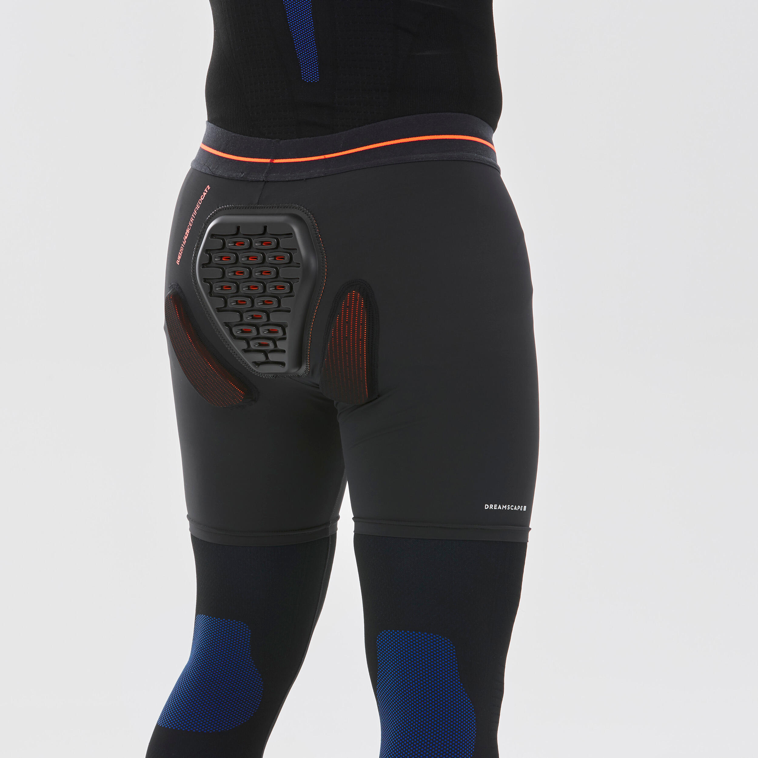 Ski & Snowboard Protective Shorts DSH 100 Black Black Dreamscape