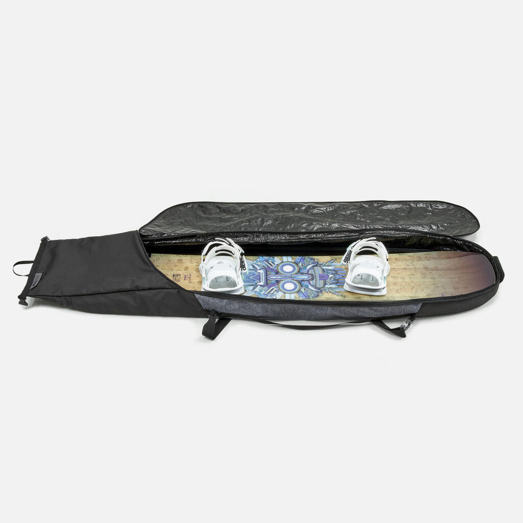Snowboard Travel Bag for sizes 142 to 170 cm, with carry handle - black