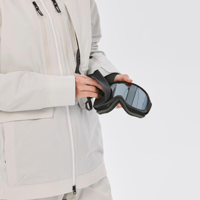 Geacă rezistentă Snowboard 3 în 1 SNB JKT 900 Bej Damă