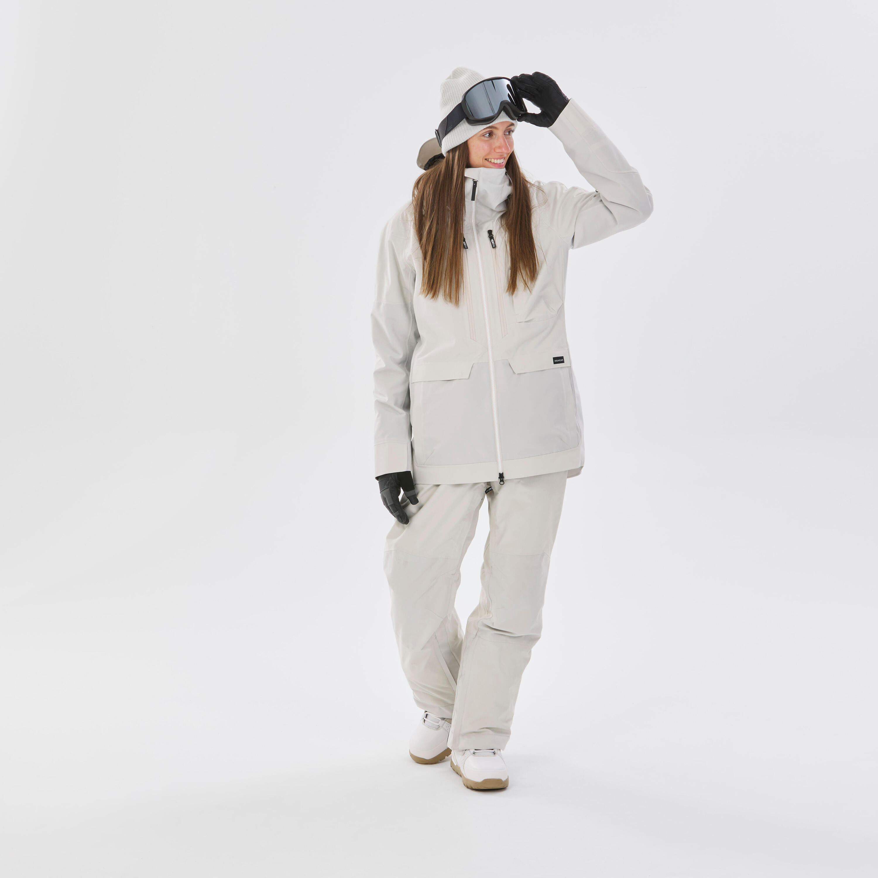 Manteau d'hiver 3 en 1 femme – planche à neige 900 beige 3/30