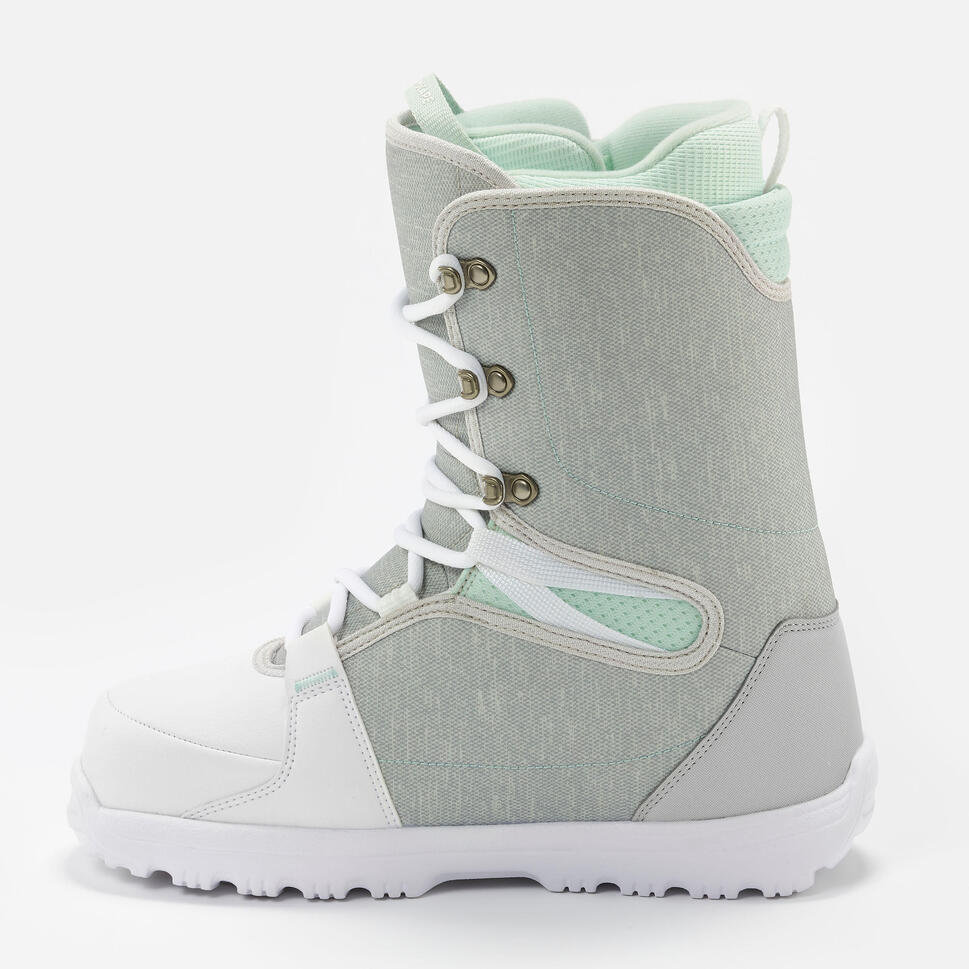 Chaussures de snowboard femme débutante SNB 100 grises DREAMSCAPE Decathlon