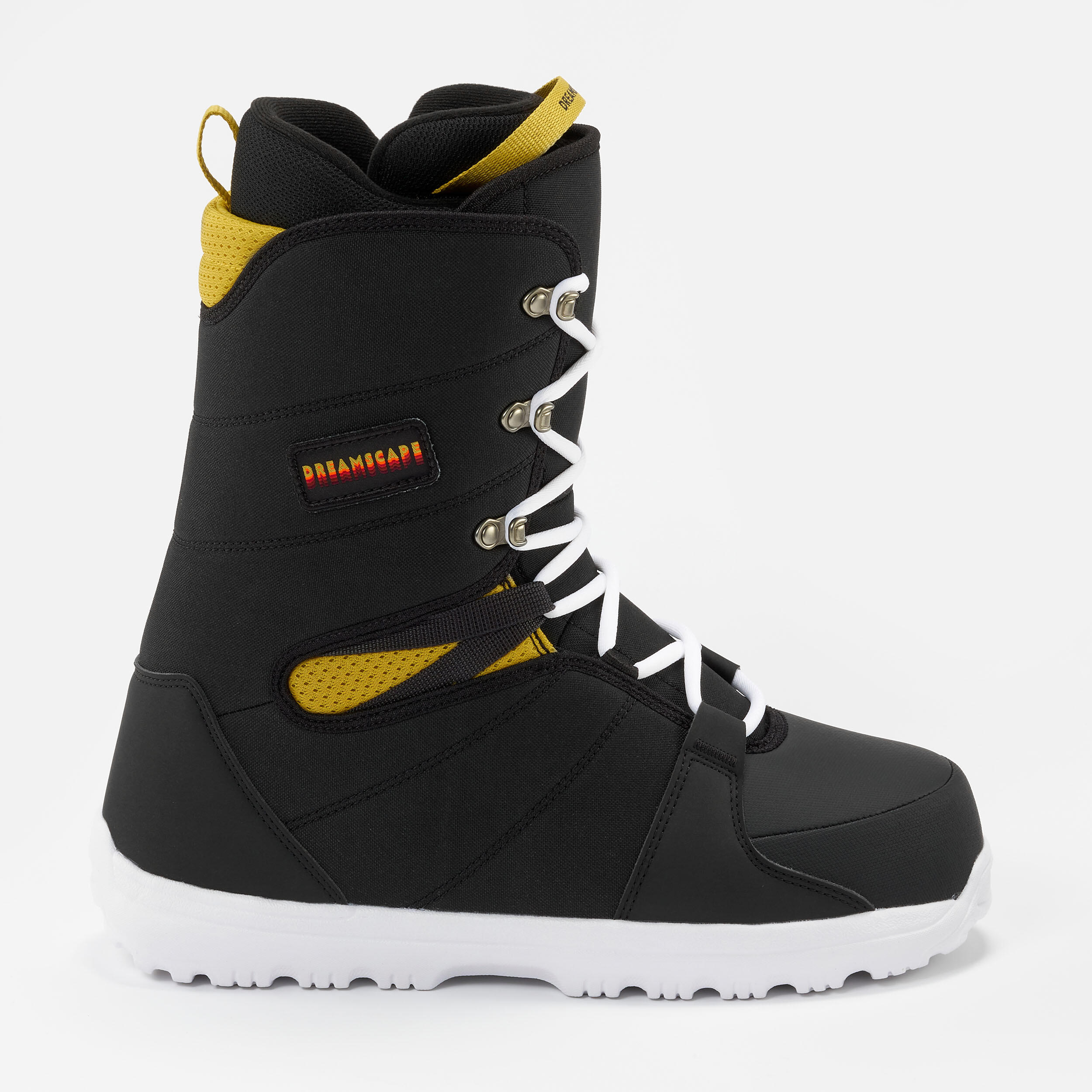 DREAMSCAPE Chaussures De Snowboard Homme D&#xE9;butant Snb 100 - Noires