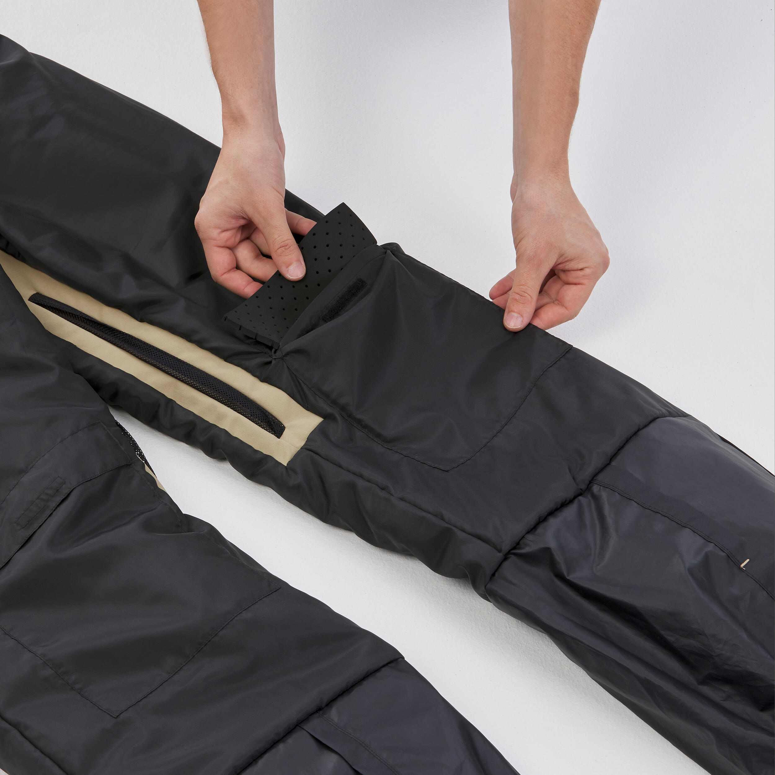 Men’s Snowboard Pants - SNB 500 Beige - DREAMSCAPE