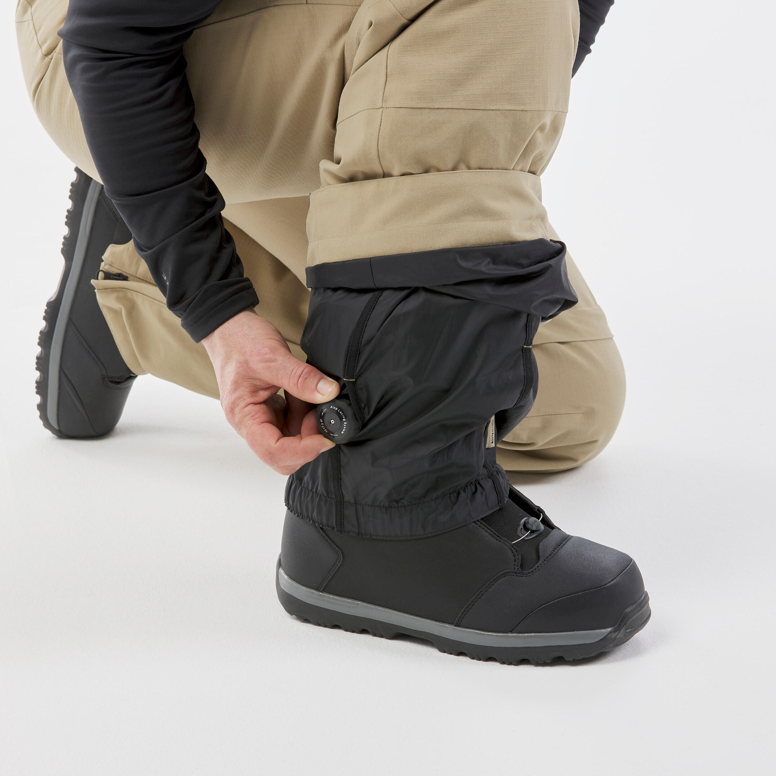 Men’s Snowboard Pants - SNB 500 Beige - DREAMSCAPE
