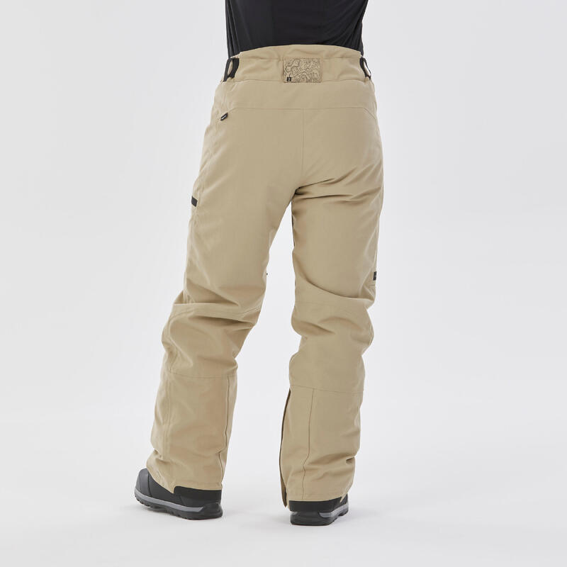 Pantalon snowboard homme imperméable SNB 500 - Beige