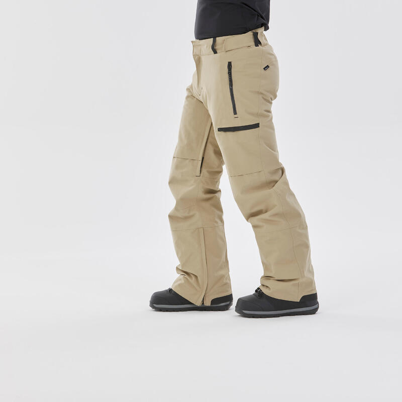 Pantalon snowboard homme imperméable SNB 500 - Beige