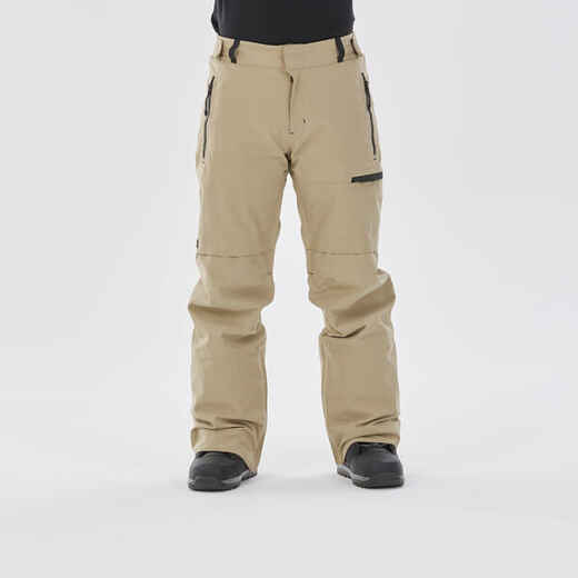 
      Snowboardhose Herren wasserdicht - SNB 500 beige 
  