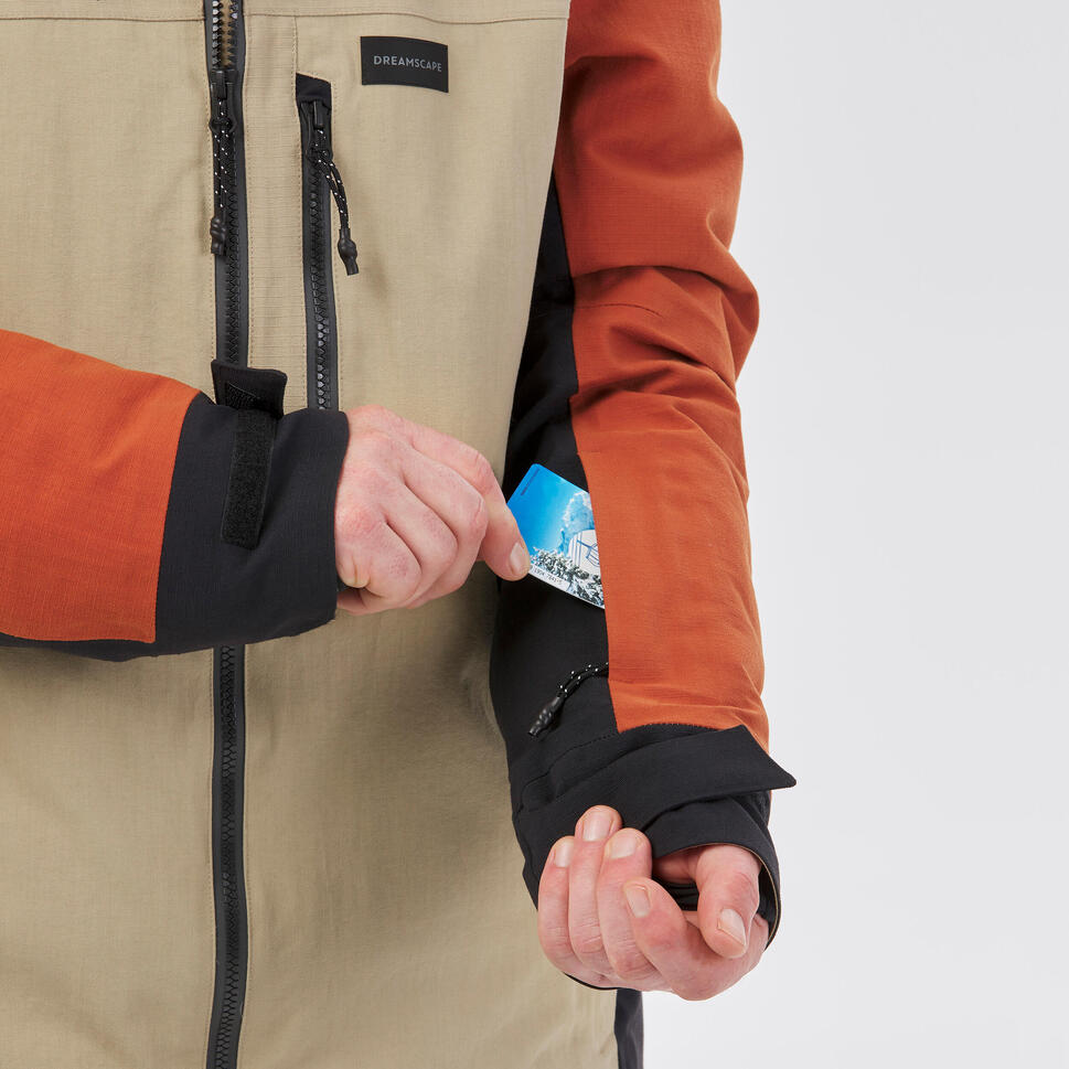 Men's Snowboard Jacket SNB 500 Tricolour Decathlon