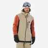 Snowboardjacke Herren - SNB 500 dreifarbig beige