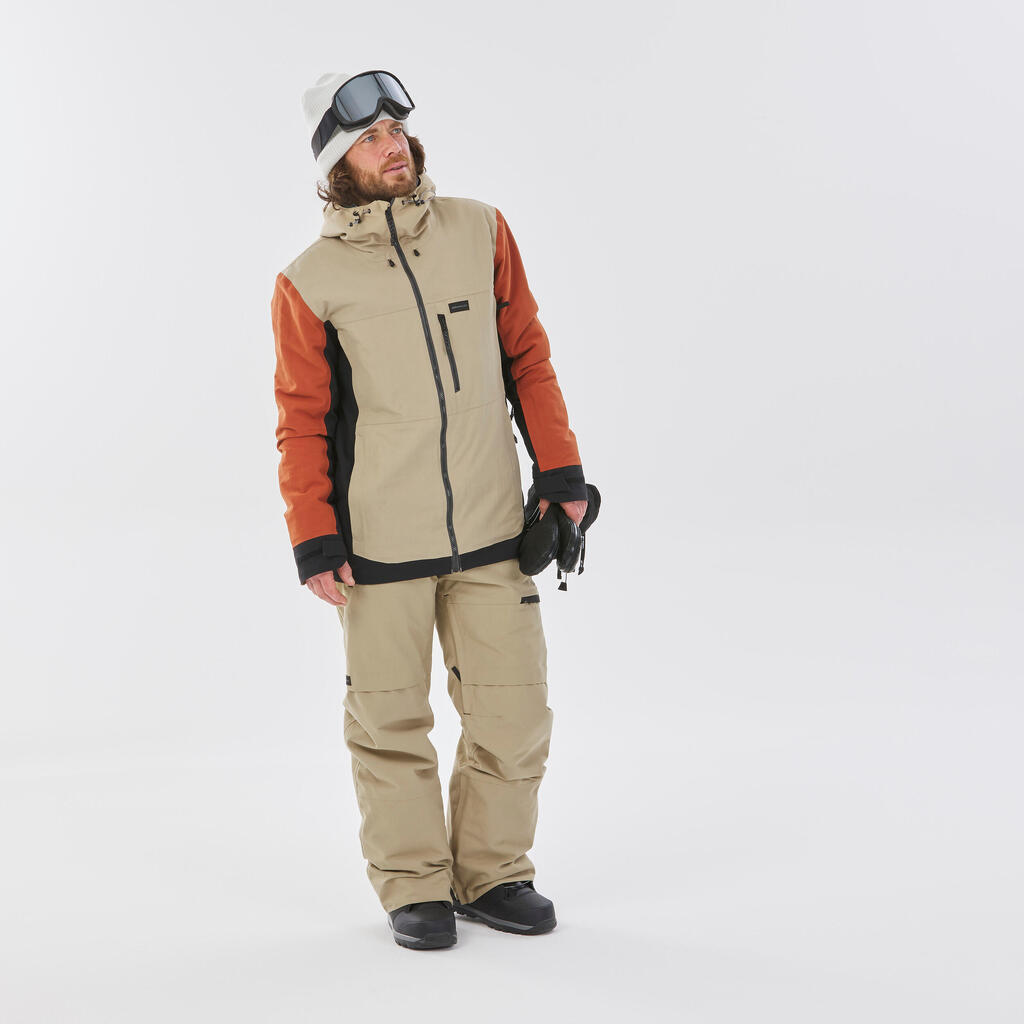 Snowboardjacke Herren ZIPROTEC kompatibel - SNB 500 lila