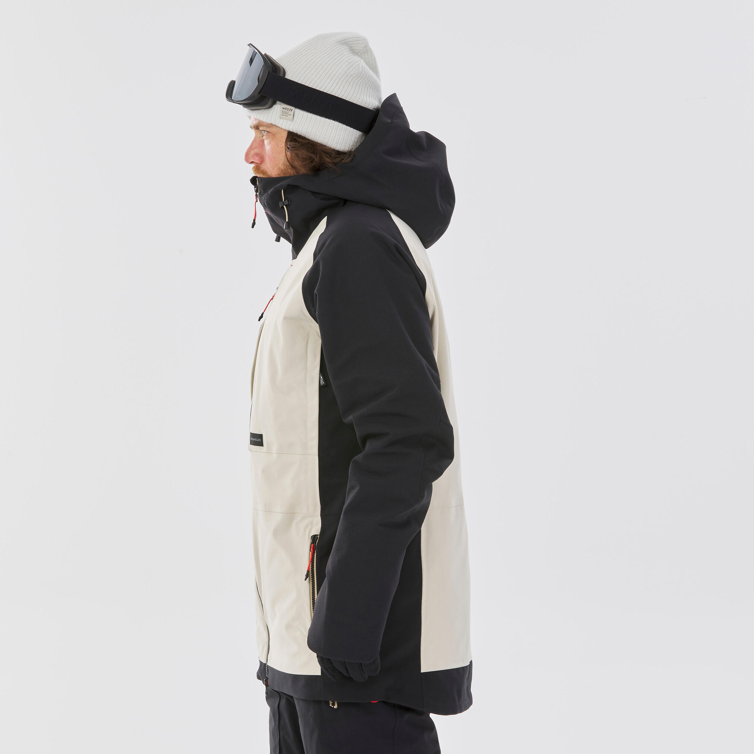 Men's Ultra Resistant Snowboard Jacket -  SNB 900 UP Beige 5/20