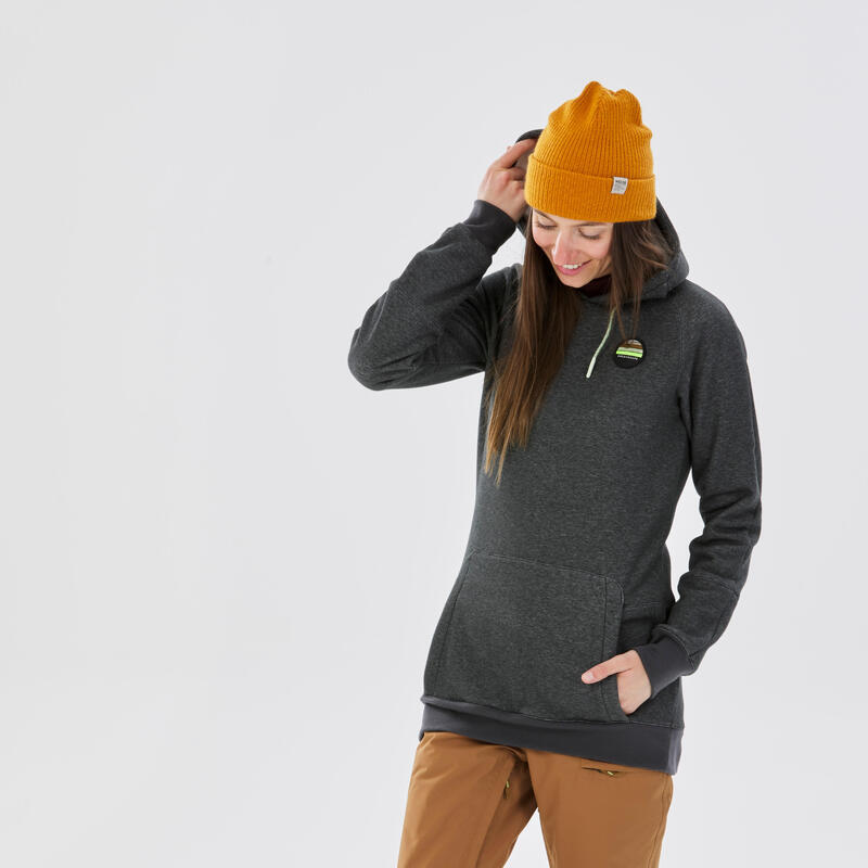 Sudadera polar con capucha de snowboard y nieve Mujer Dreamscape SNB