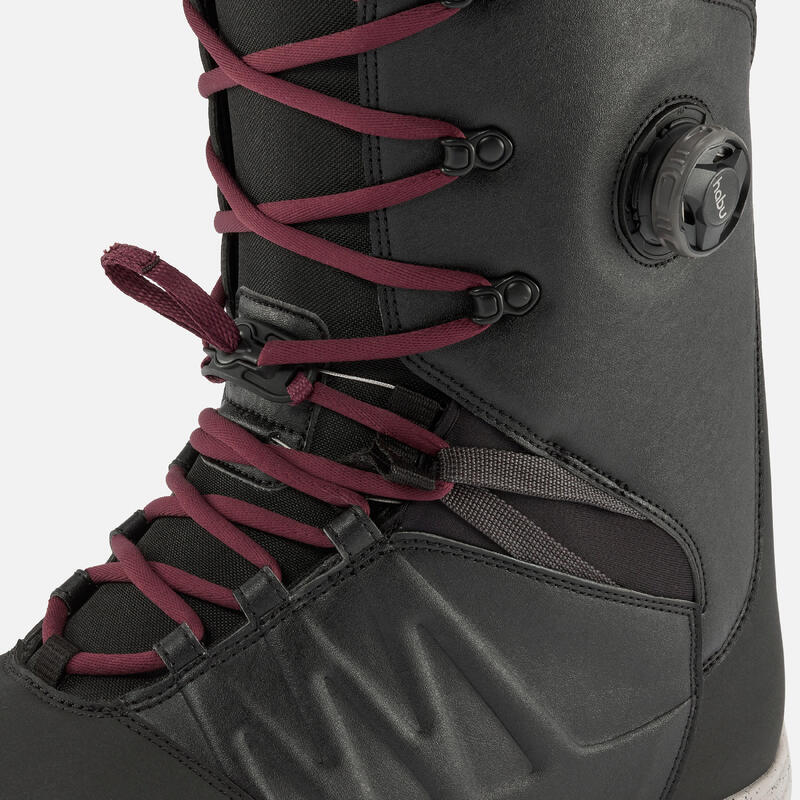 Boots snowboard hibrid, flex mediu Endzone Negru Damă