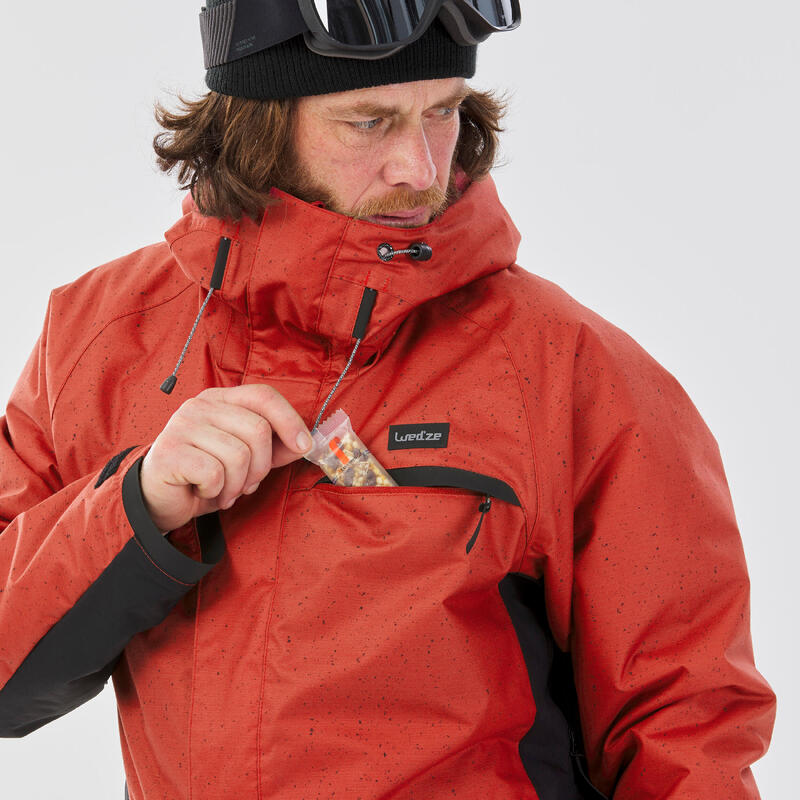 Veste snowboard Homme - SNB 100 rouge
