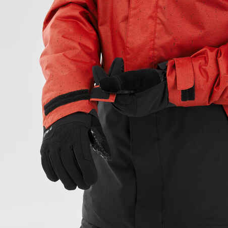 Ανδρικό μπουφάν snowboard - SNB 100 Κόκκινο
