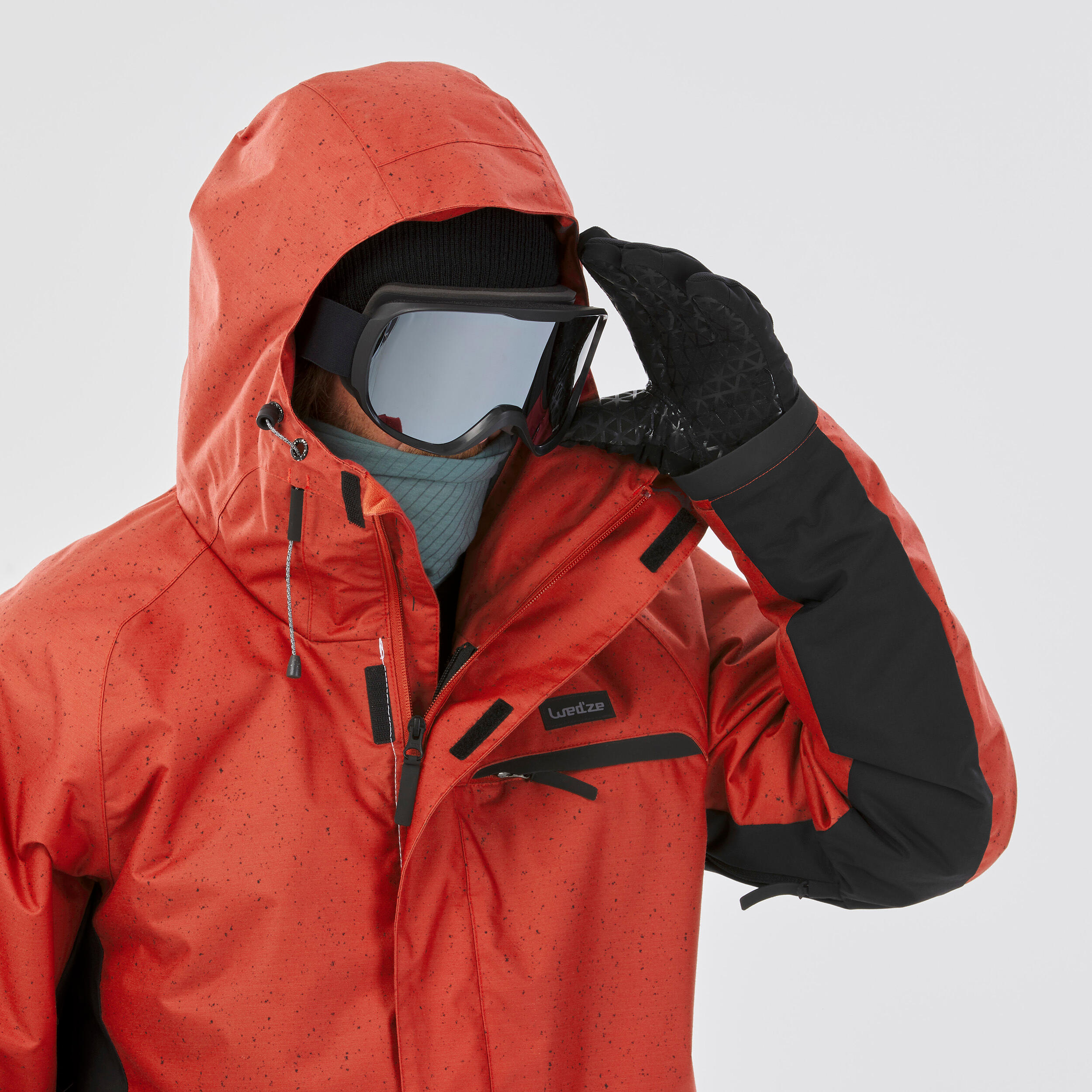 Men's Snowboard Jacket - SNB 100 Red 6/14