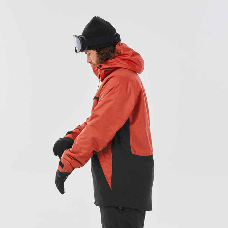 Jakna za snowboarding SNB 100 muška crvena Decathlon