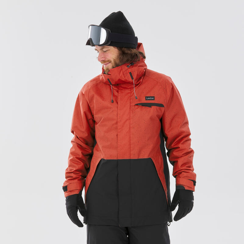 Snowboardjas voor heren SNB 100 rood