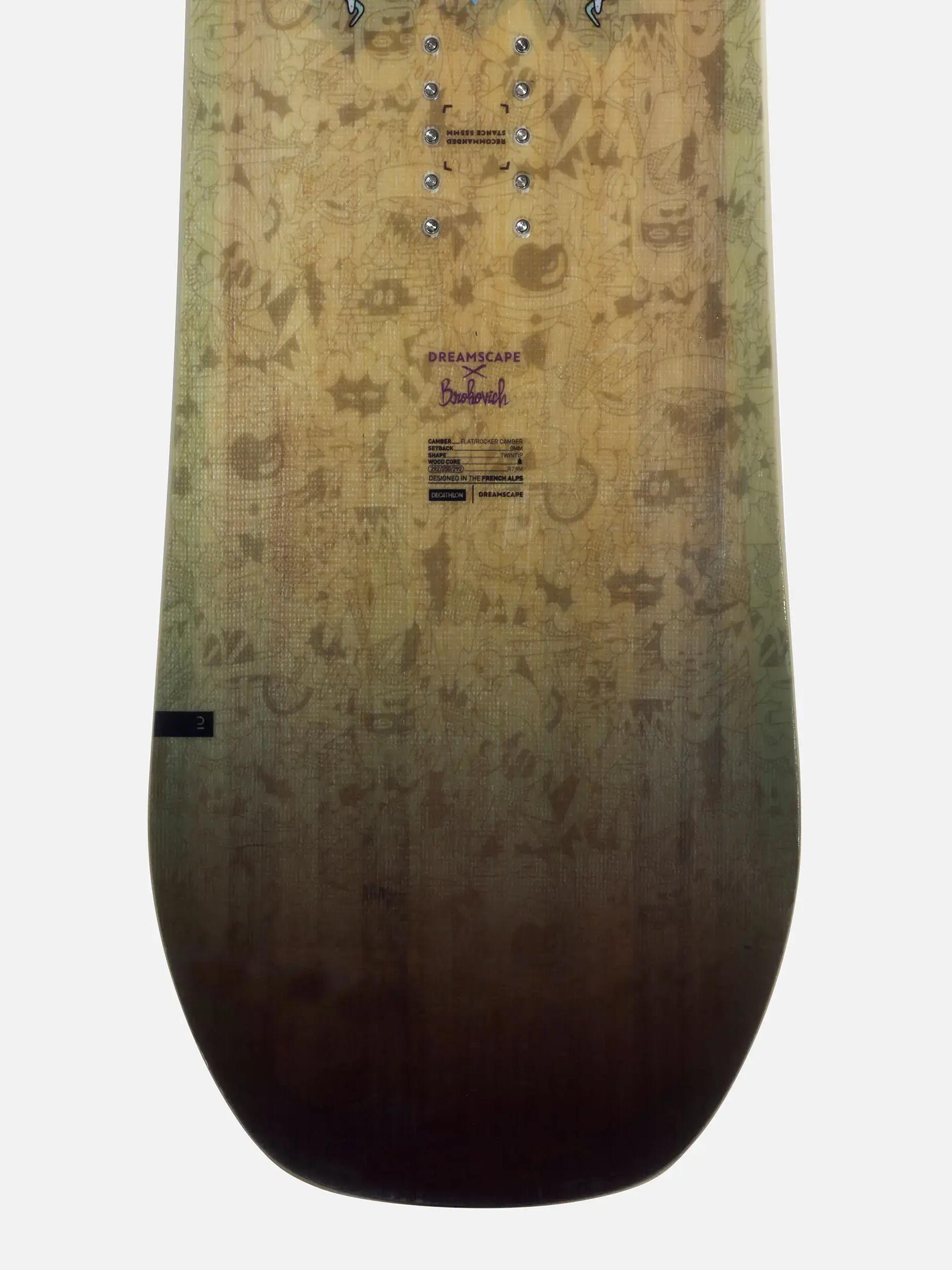 Une board illustrée par un artiste rider