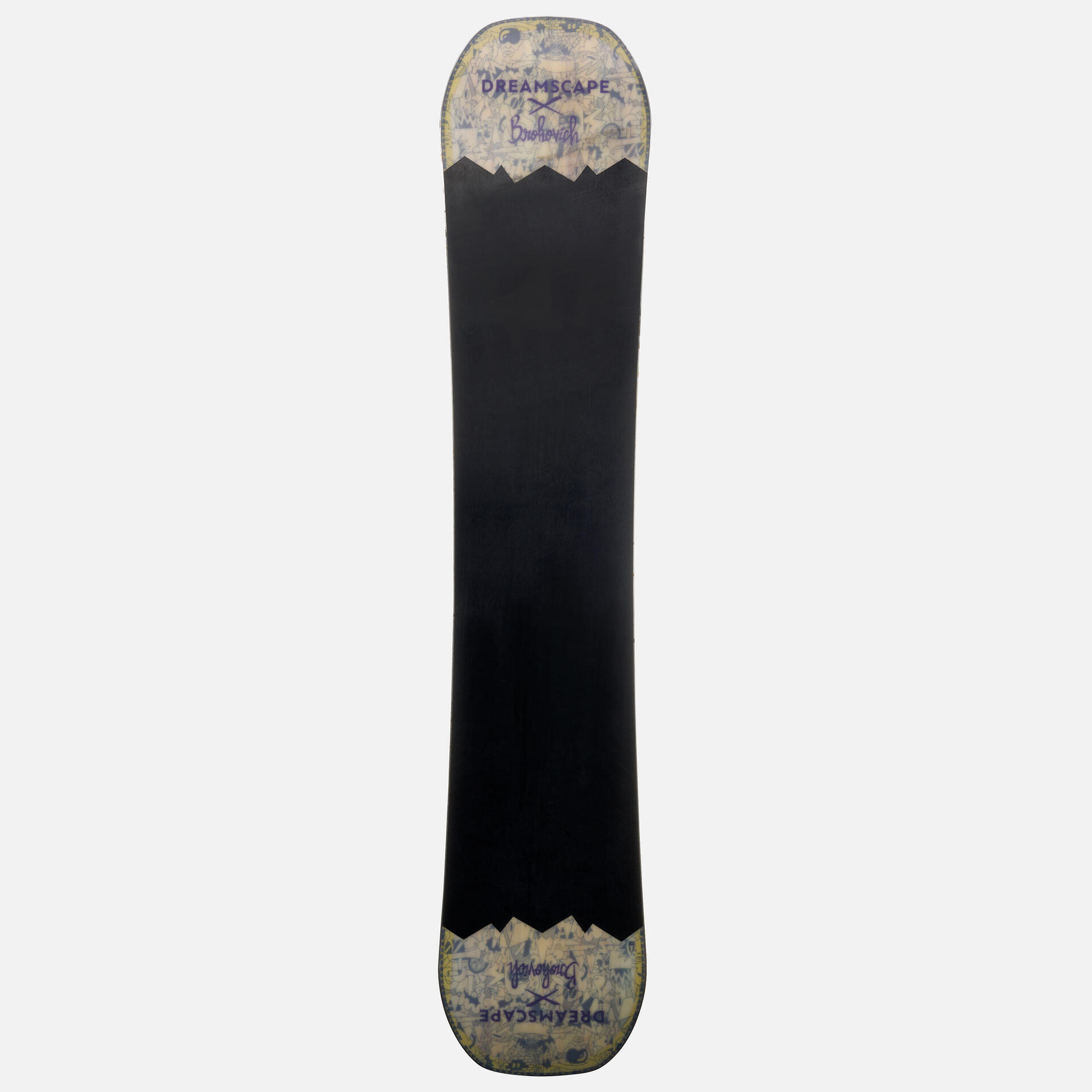 Une board illustrée par un artiste rider