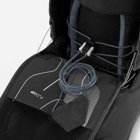 Γυν. μπότες snowboard με διακόπτη ρύθμισης, μέτρια σκληρότητα- ALLROAD 500 μαύρο