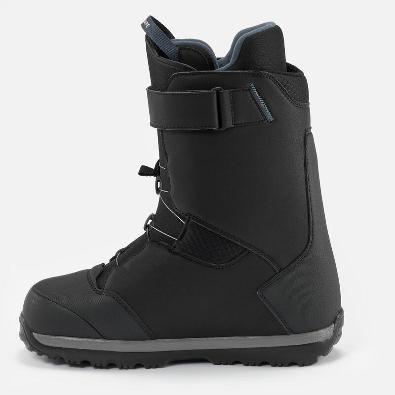 Chaussures de snowboard homme serrage molette, flex moyen - Allroad 500 noir