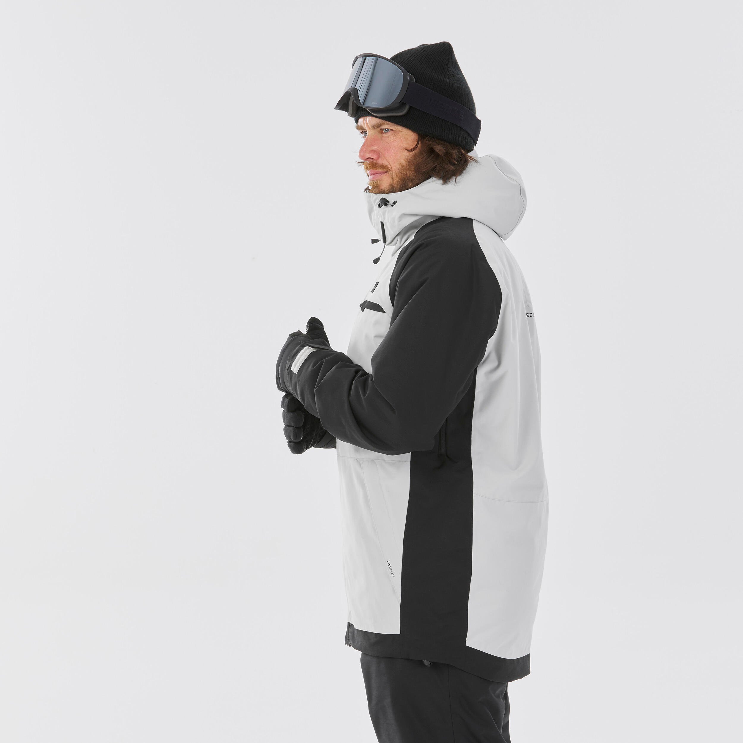Gebraucht - Snowboardjacke Skijacke Herren - SNB 100 grau  4/15